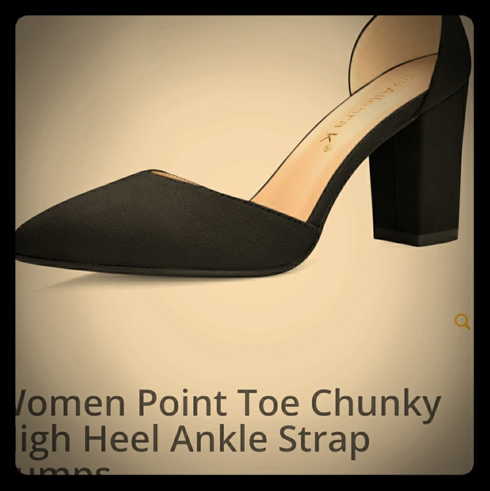 Allegra K Womens Point High Heel Strap Pumps